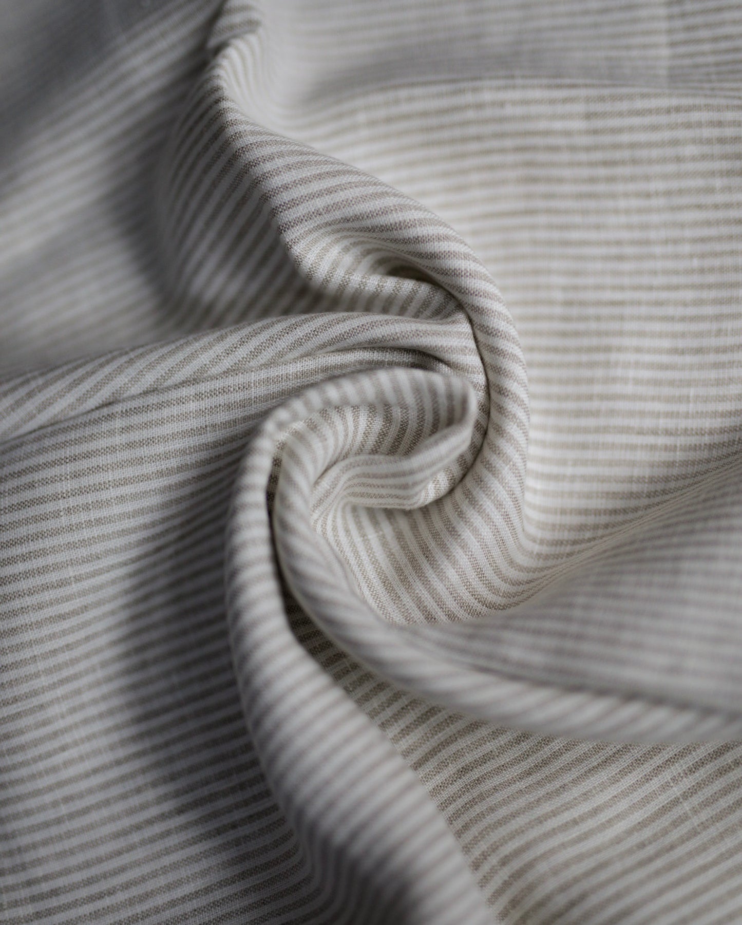 5117 Beige stripes 100% linen fabric