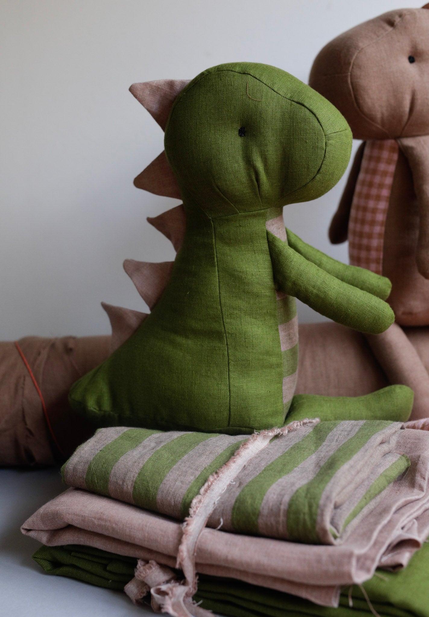 Stripesaurus Dinosaur making fabrics bundle