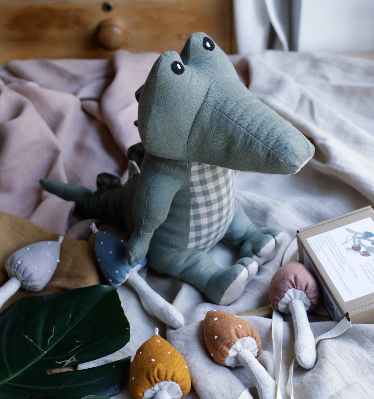 2699 Sage green 100% Lithuanian linen softened fabric 2699