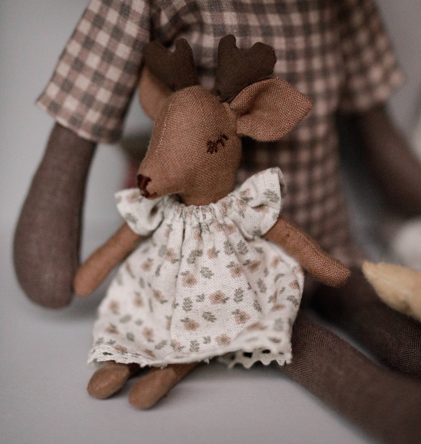 1466 Dark brown 100% Lithuanian linen softened fabric