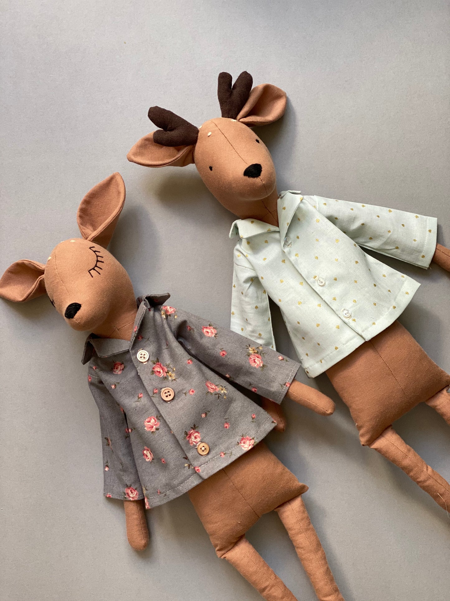 DIY 55 cm Fawn making kit with printed pattern and digital tutorial