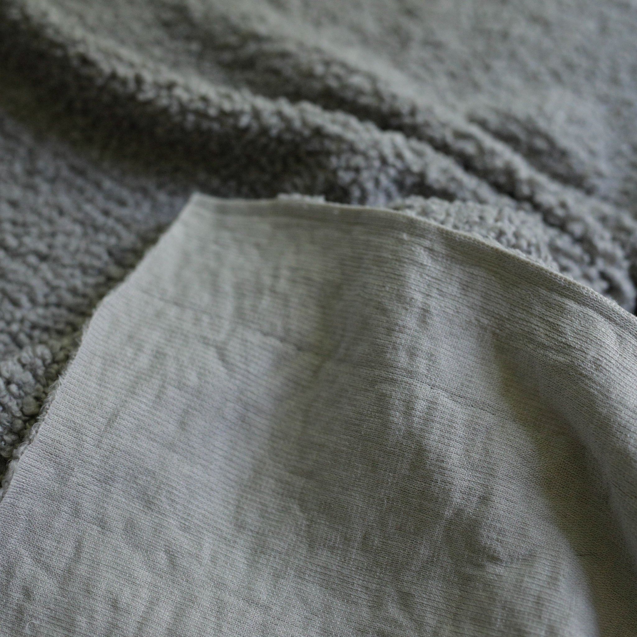 Light Grey Soft Wool-Feel Bouclé Fabric – Fat Quarter