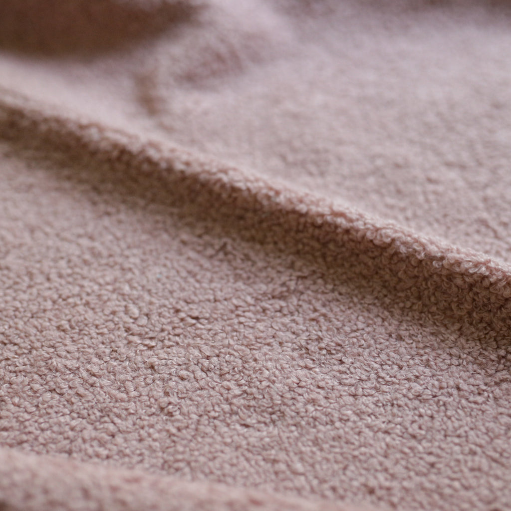 Powder Pink Soft Wool-Feel Bouclé Fabric – Fat Quarter