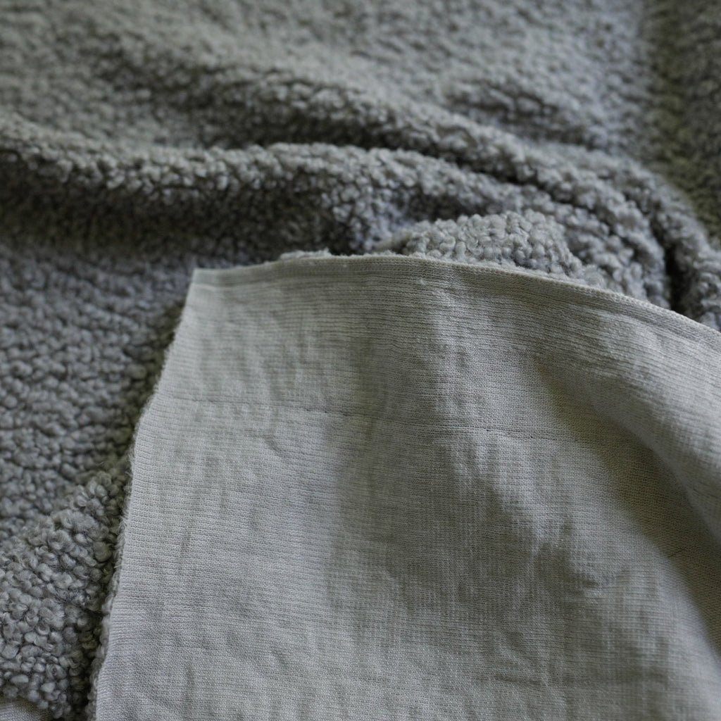 Light Grey Soft Wool-Feel Bouclé Fabric – Fat Quarter