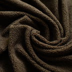 Dark Brown Soft Stretch Bouclé Fabric – Fat Quarter