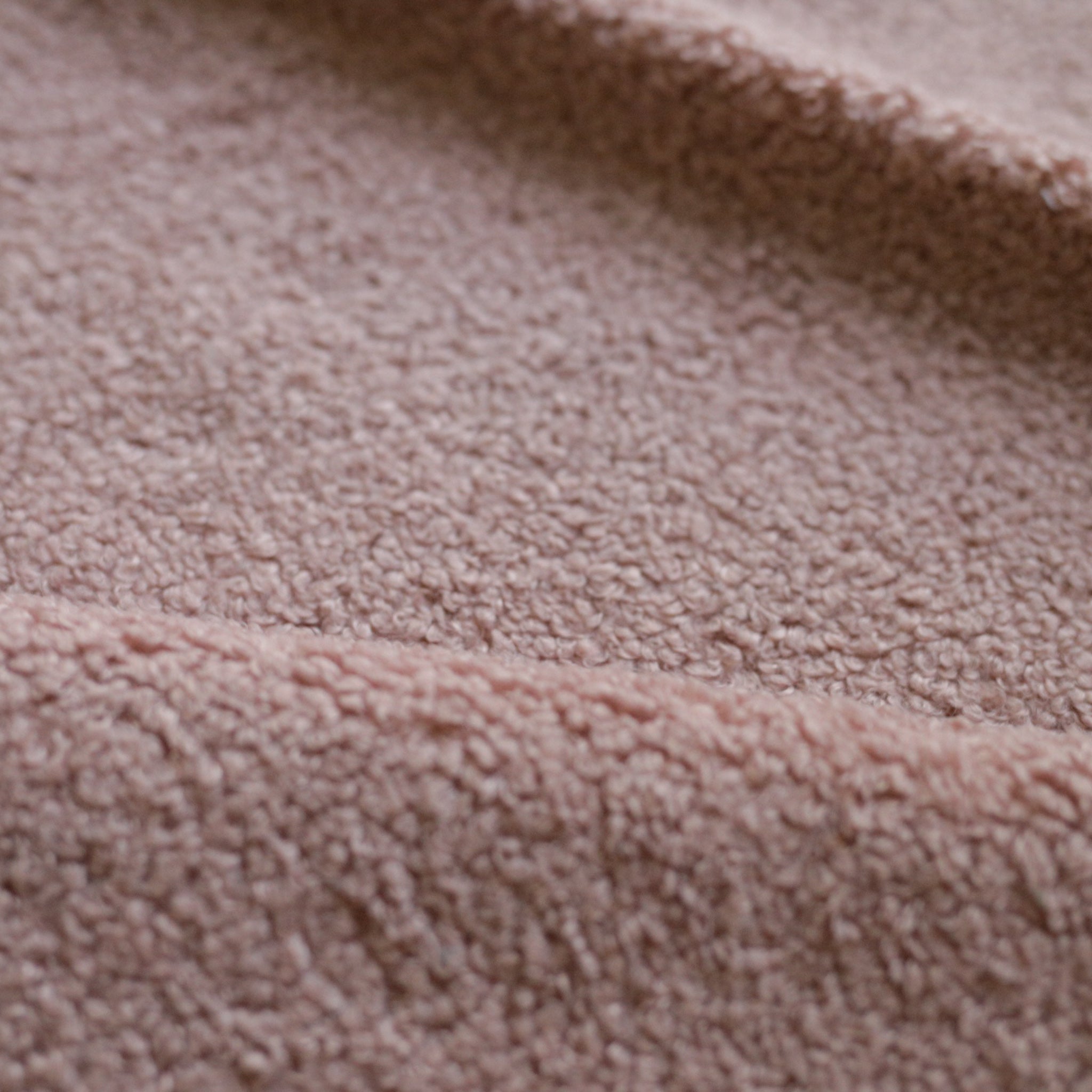 Powder Pink Soft Wool-Feel Bouclé Fabric – Fat Quarter