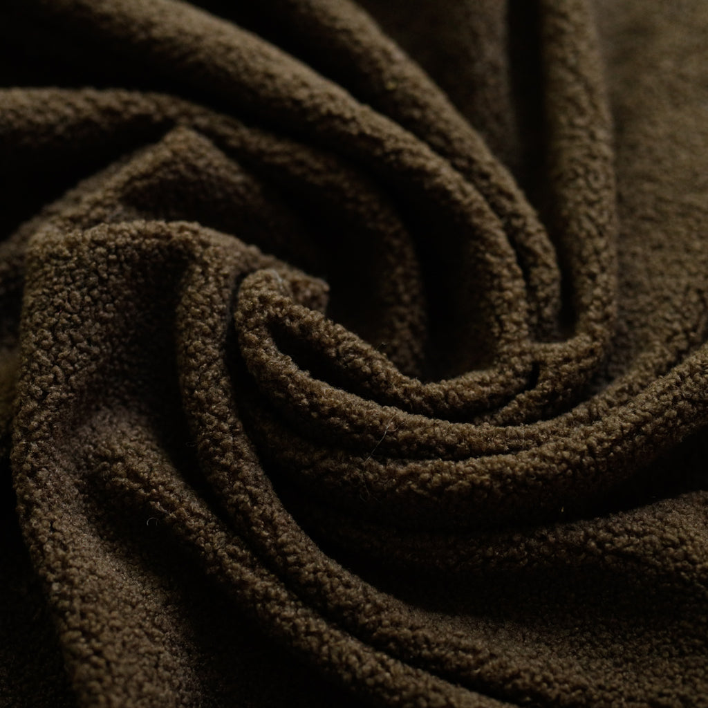 Dark Brown Soft Stretch Bouclé Fabric – Fat Quarter