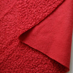 Red Soft Wool-Feel Bouclé Fabric – Fat Quarter