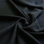 Black Soft Wool-Feel Bouclé Fabric – Fat Quarter