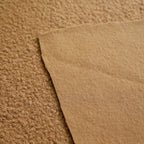 Light brown  Wool-Feel Bouclé Fabric – 60cmx50cm remnant piece