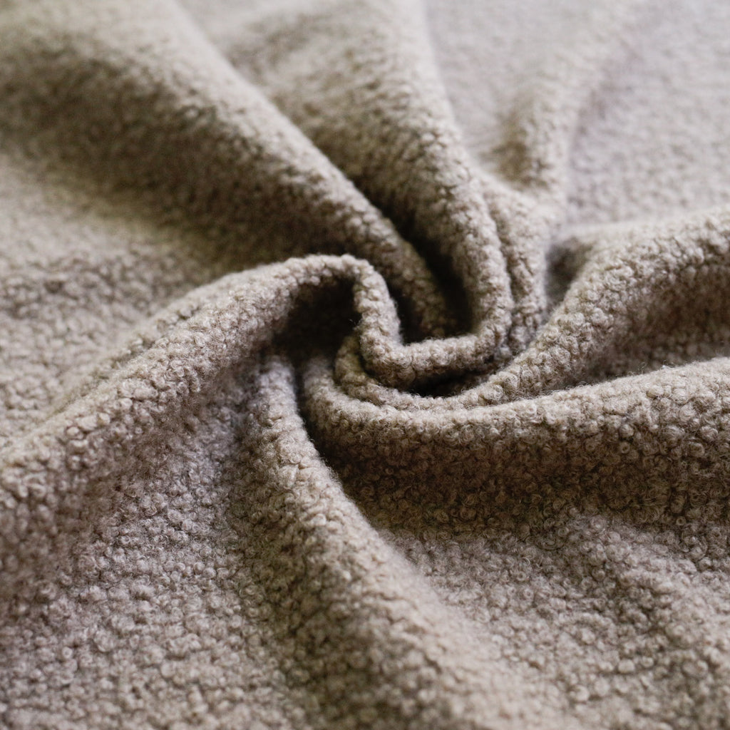 Clay  Soft Wool-Feel Bouclé Fabric – Fat Quarter