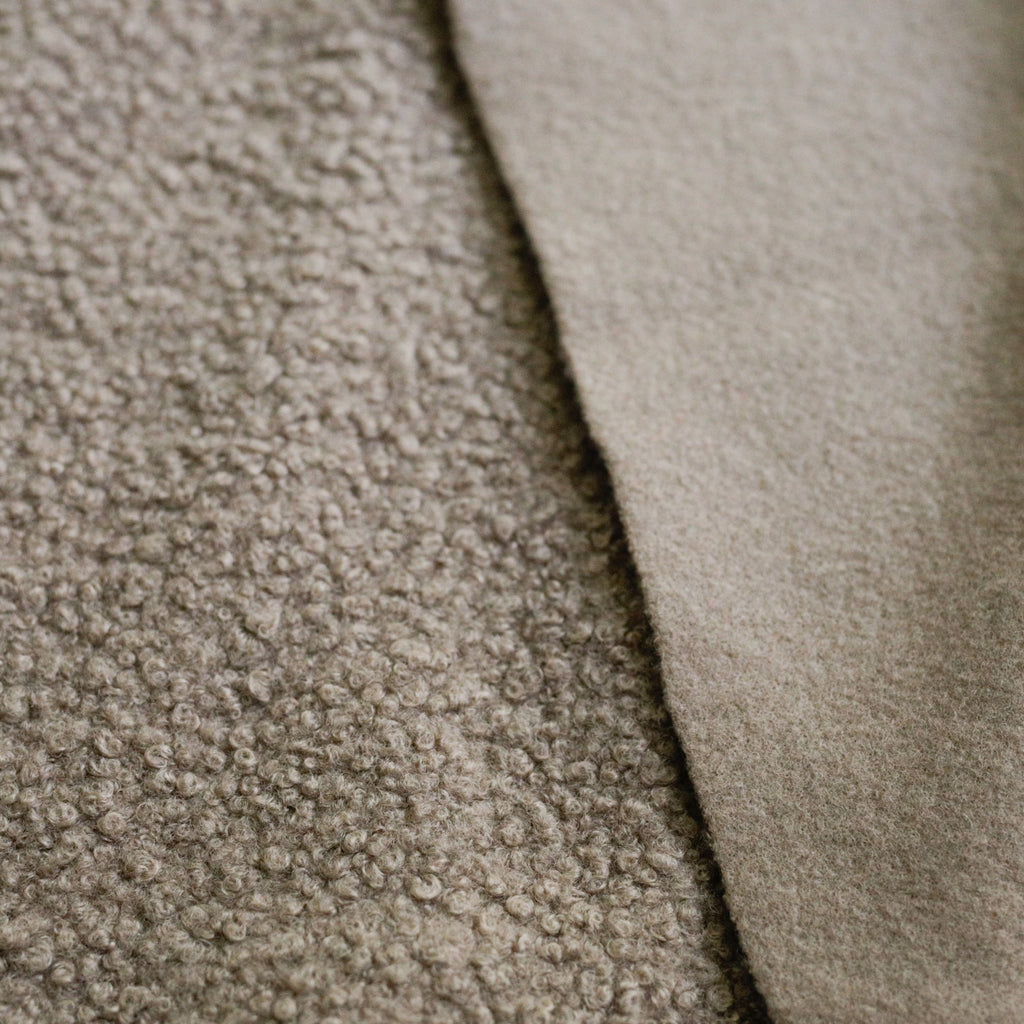 Clay  Soft Wool-Feel Bouclé Fabric – Fat Quarter