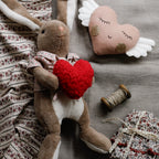 Red Soft Wool-Feel Bouclé Fabric – Fat Quarter