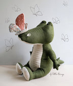Alligator / Crocodile Sewing Pattern & Tutorial | 32 cm Soft Toy