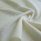 Warm white/Milk  Soft Wool-Feel Bouclé Fabric – Fat Quarter