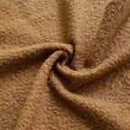 Light brown  Wool-Feel Bouclé Fabric – 60cmx50cm remnant piece