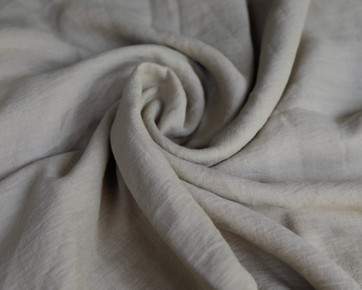 2370 Warm beige 100% Lithuanian linen softened fabric