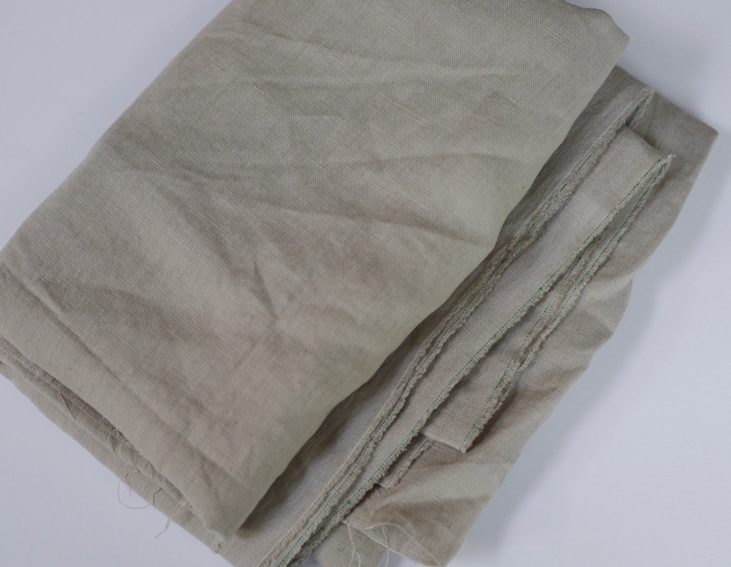 2370 Warm beige 100% Lithuanian linen softened fabric