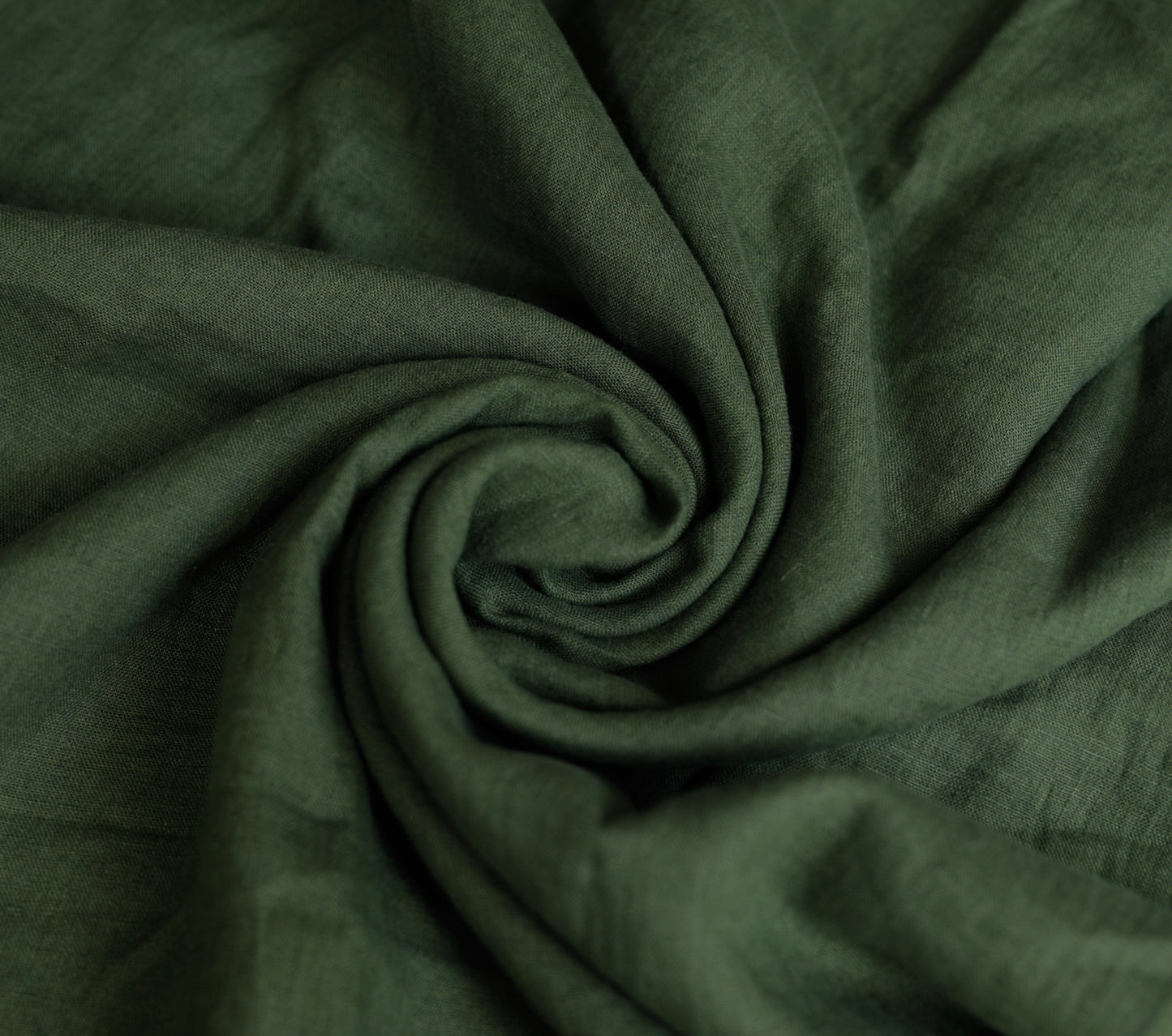 608 Pine green 100% Lithuanian linen softened fabric