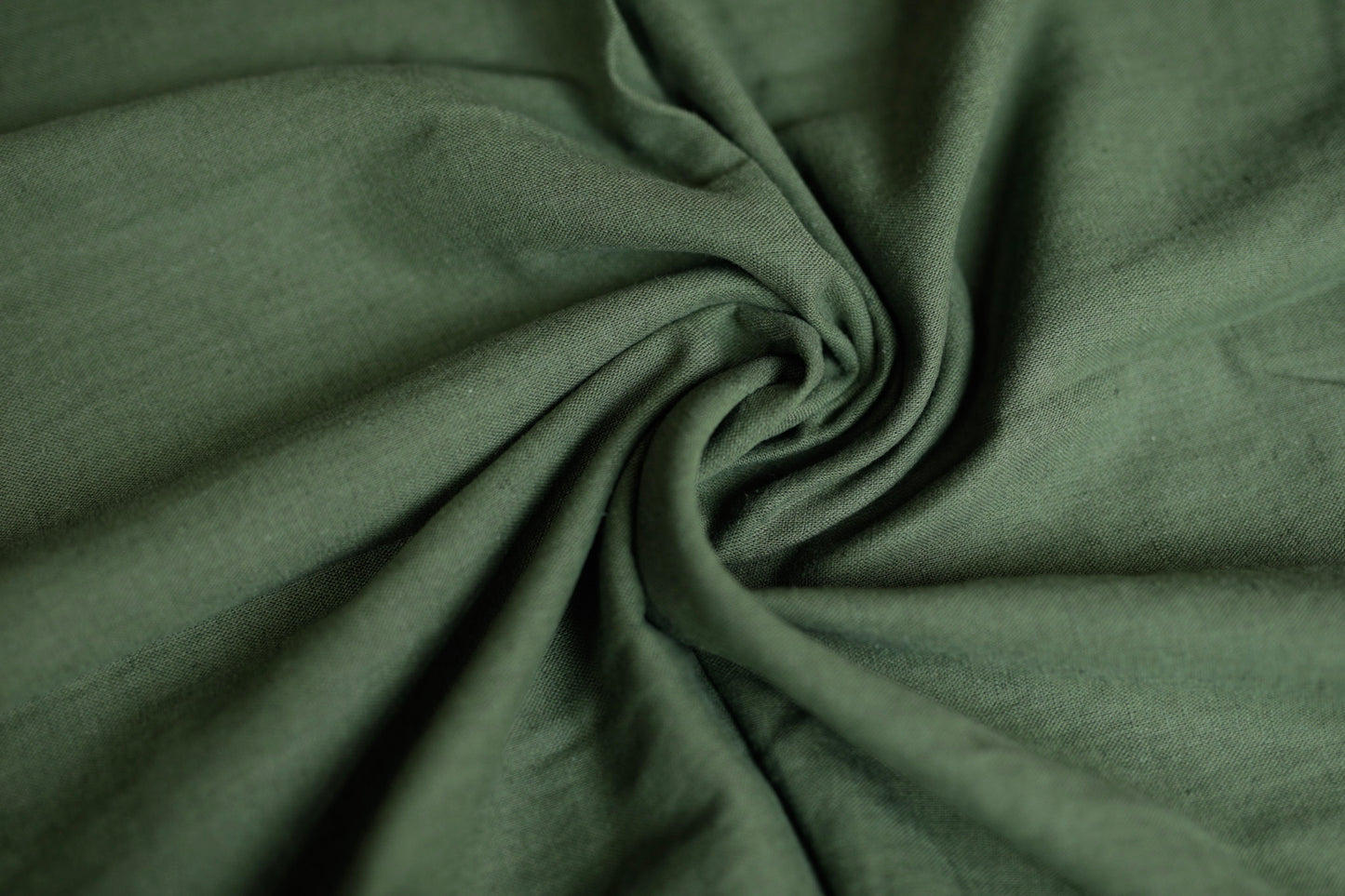 608C  Linen Cotton blend Pine green shade soft fabric