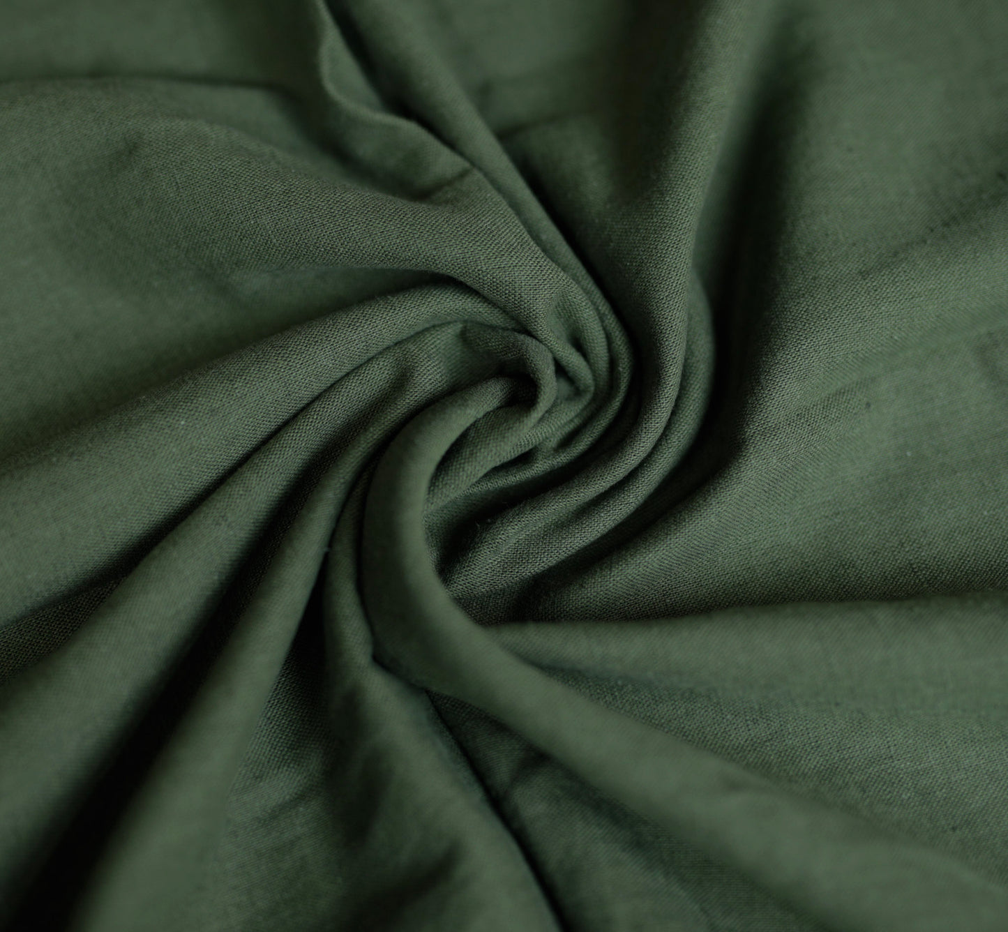 608C  Linen Cotton blend Pine green shade soft fabric