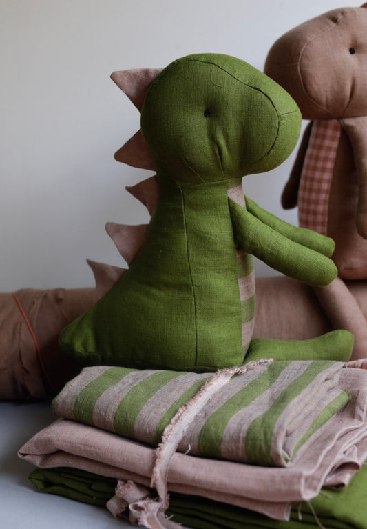 Stripesaurus Dinosaur making fabrics bundle