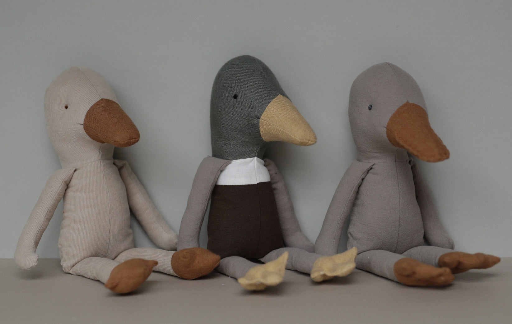 DIY 30 cm Duck making kit with printed pattern and digital tutorial