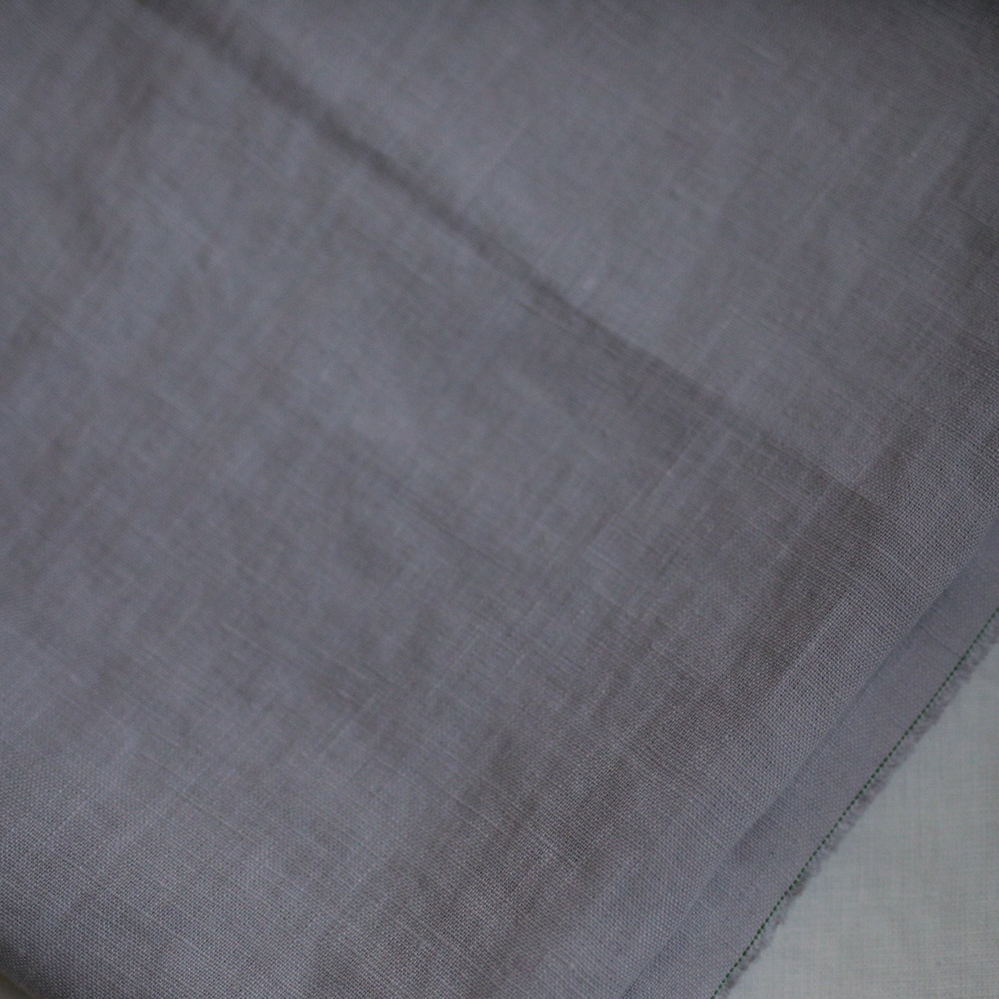 Warm grey 100% Lithuanian linen softened fabric 901
