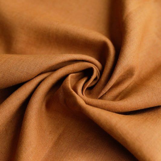 Rust  100% Lithuanian linen softened fabric 3330
