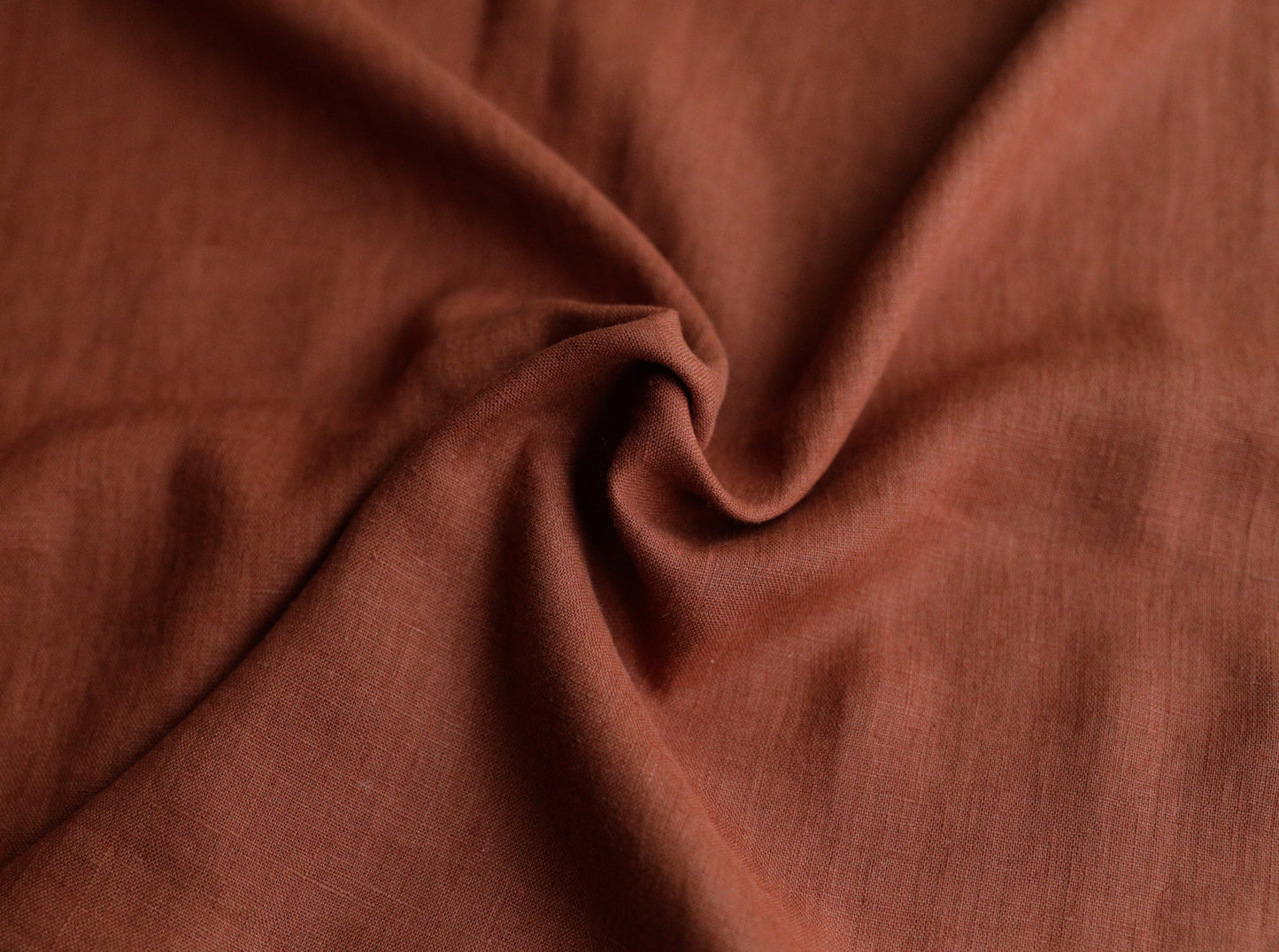 2709 Terracotta  100% Lithuanian linen softened fabric