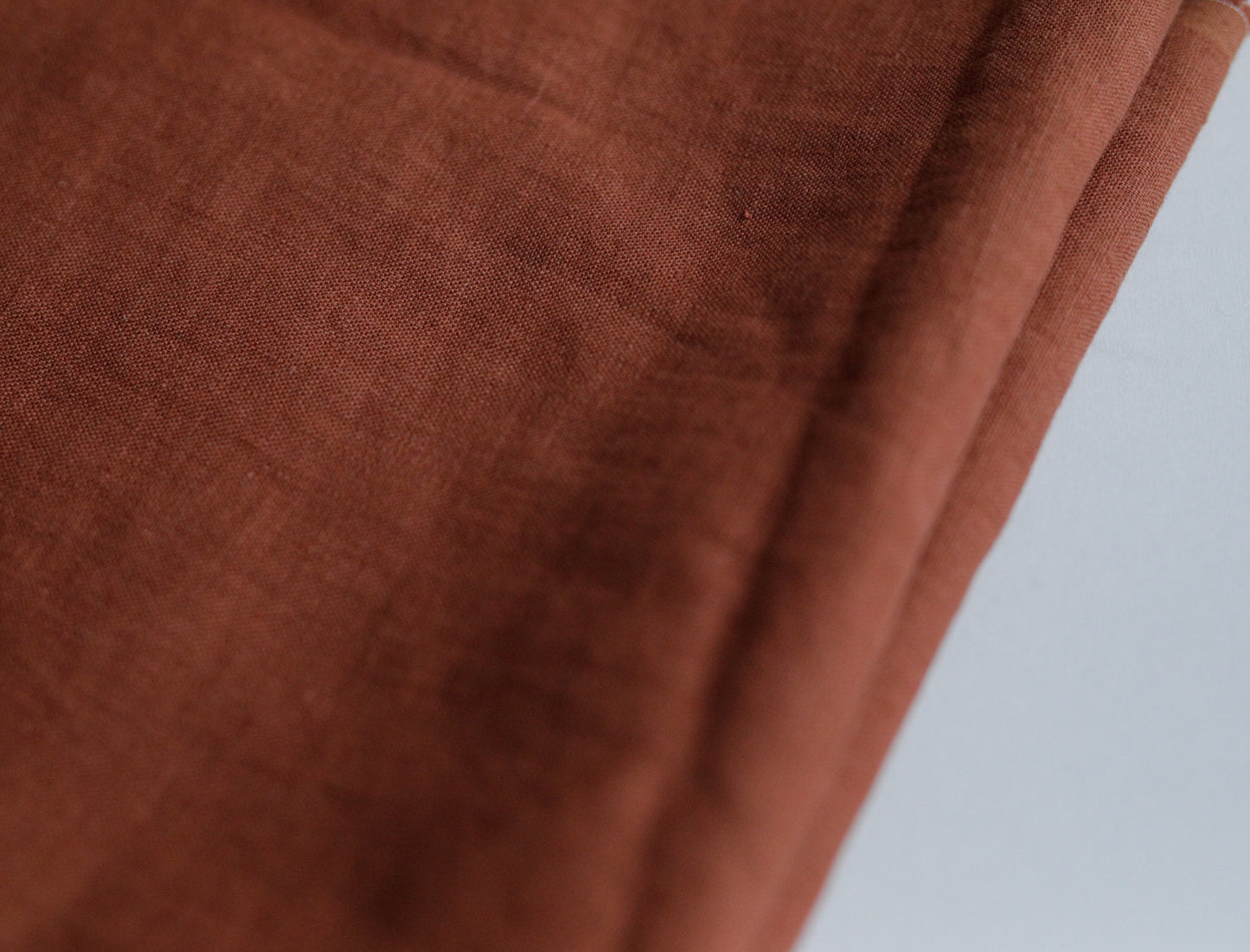 2709 Terracotta  100% Lithuanian linen softened fabric