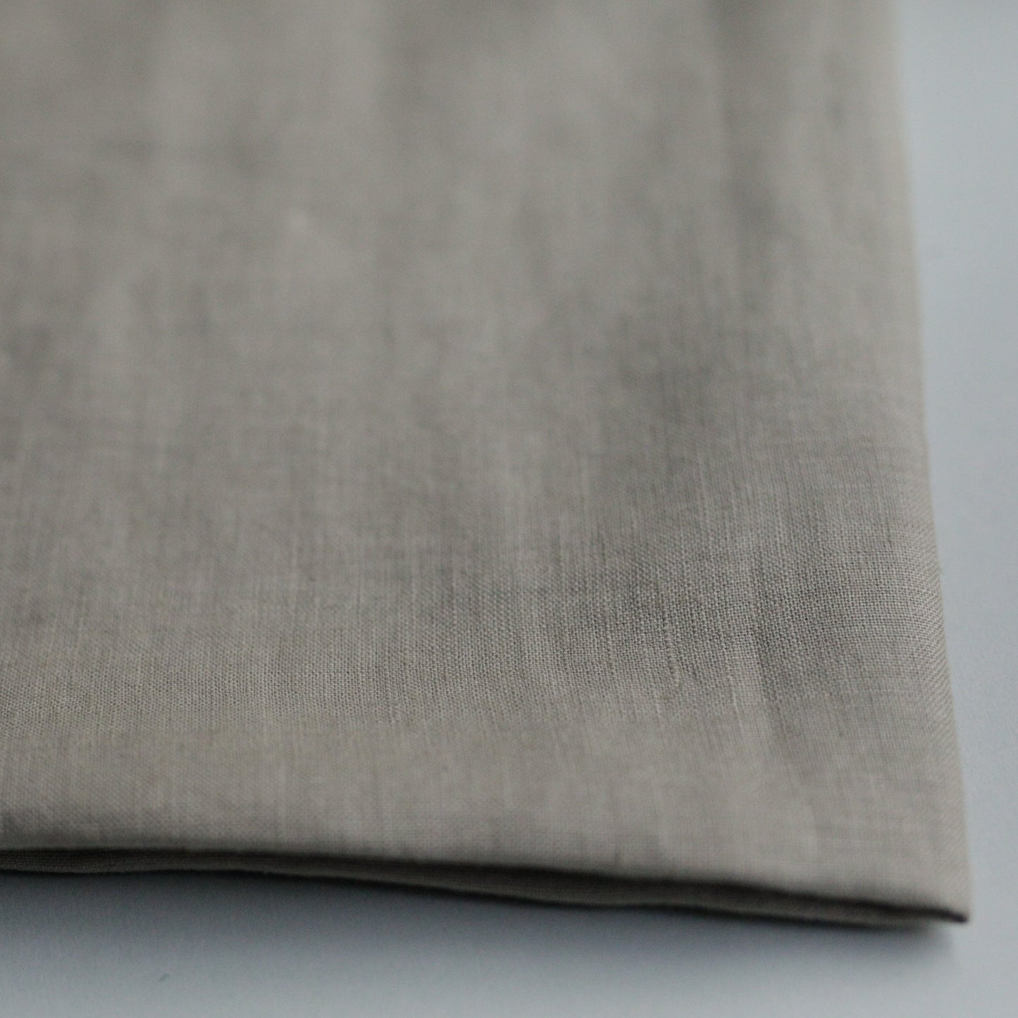 Lightest warm grey 100% Lithuanian linen softened fabric 2453