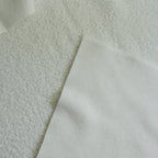 Warm white/Milk  Soft Wool-Feel Bouclé Fabric – Fat Quarter