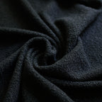 Black Soft Wool-Feel Bouclé Fabric – Fat Quarter