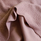 Powder Pink Soft Wool-Feel Bouclé Fabric – Fat Quarter