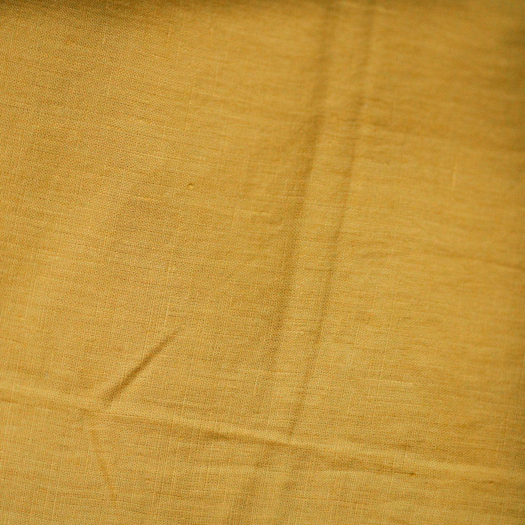 Mustard Yellow European Falx Linen Fabric – 100% Linen (205 gsm)