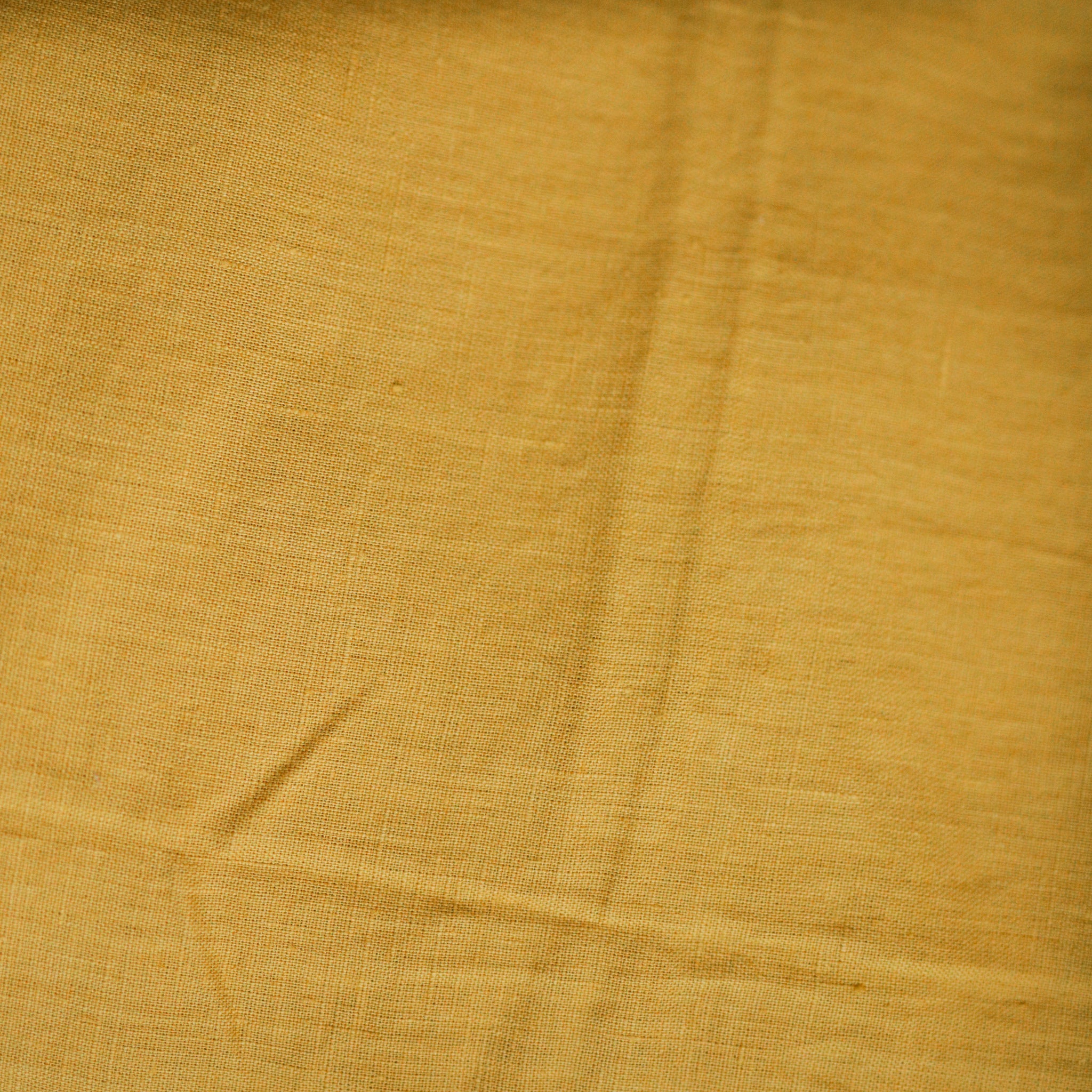 Mustard Yellow European Falx Linen Fabric – 100% Linen (205 gsm)
