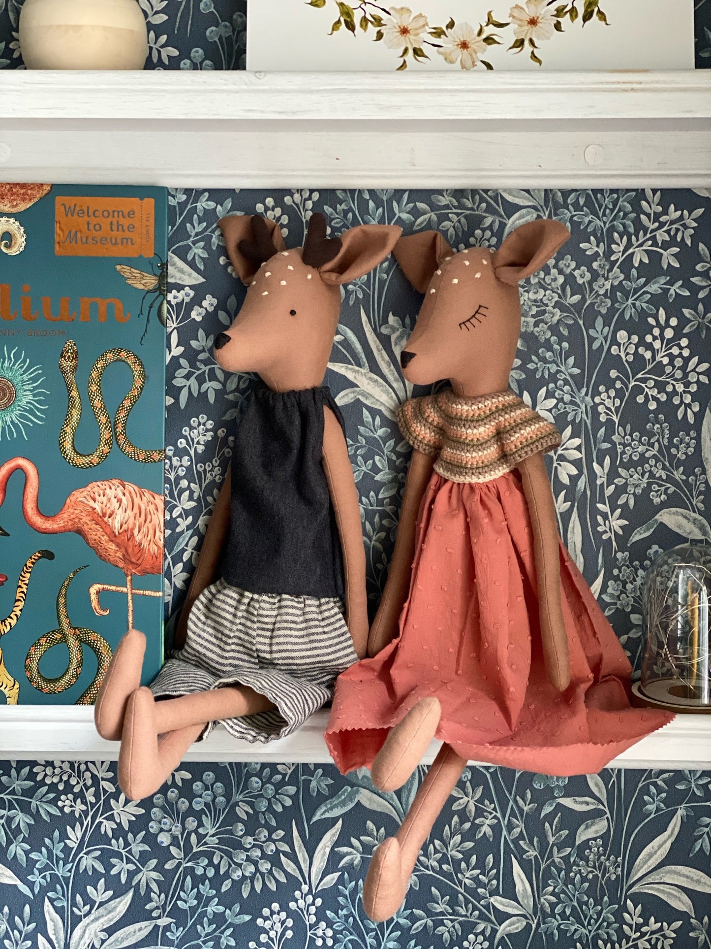 55 cm Fawn making kit with printed pattern and digital tutorial