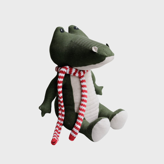 100% natural linen fabric Alligator toy
