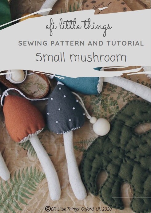 Mushroom TOY MAKING PDF sewing tutorial