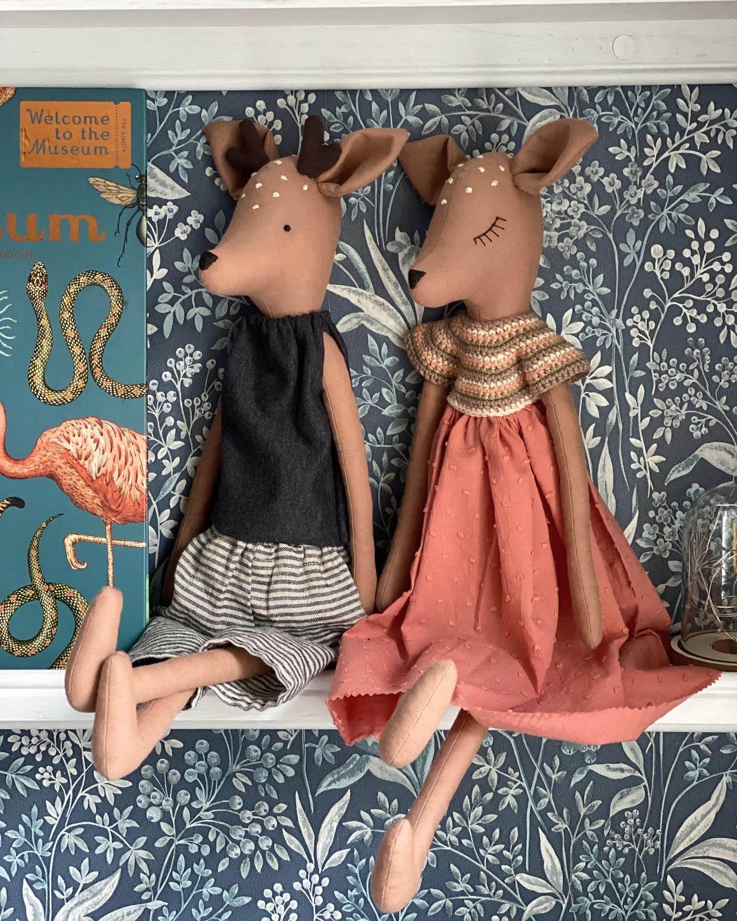 55 cm (22”) Fawn Deer Toy PDF Sewing Pattern and Tutorial