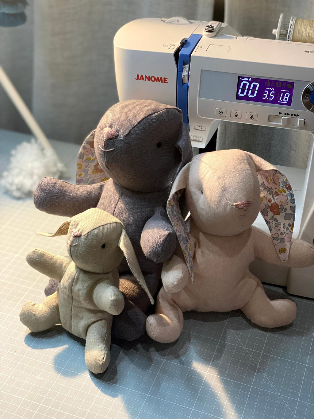 Bunny Rabbit Hare Easter bunny doll soft toy  Stuffed Toy making sewing PDF pattern and tutorial