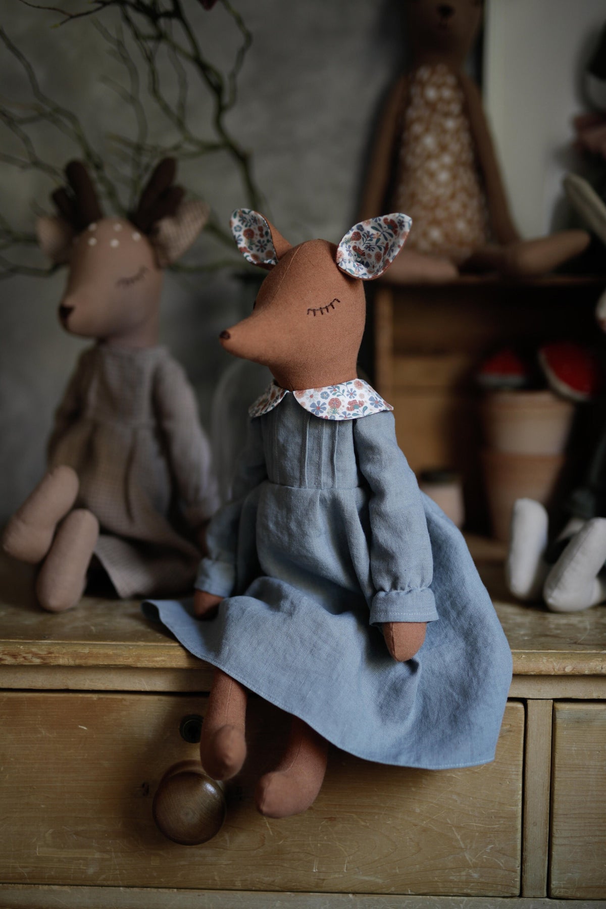 Fox Soft Toy Sewing Pattern PDF + Full Tutorial | EFI Friends | 55 cm Heirloom Toy