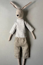 Hare & Bunny Soft Toy Sewing Pattern PDF + Full Tutorial | EFI Friends | 55 cm Heirloom Toy