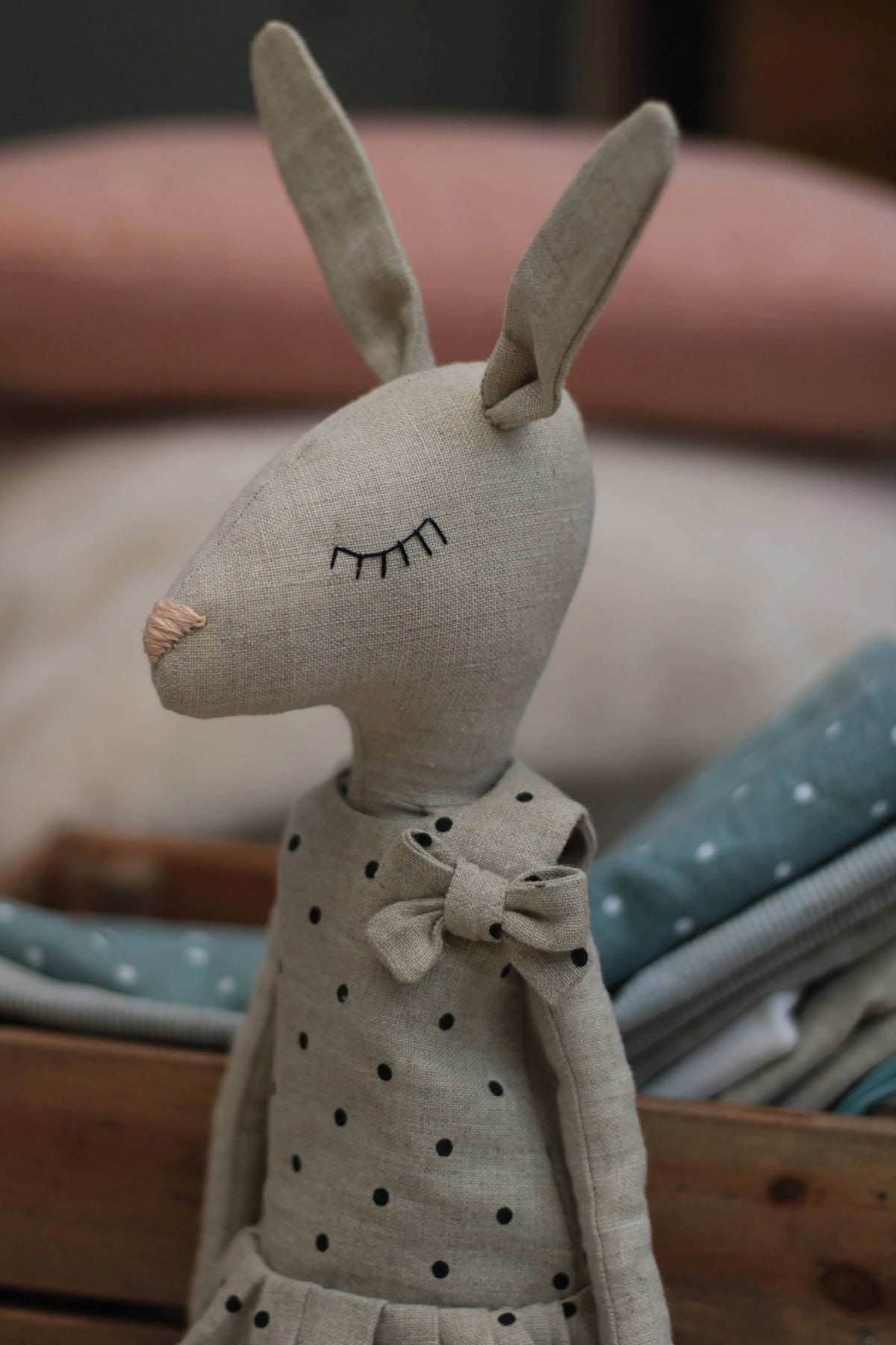 Hare & Bunny Soft Toy Sewing Pattern PDF + Full Tutorial | EFI Friends | 55 cm Heirloom Toy