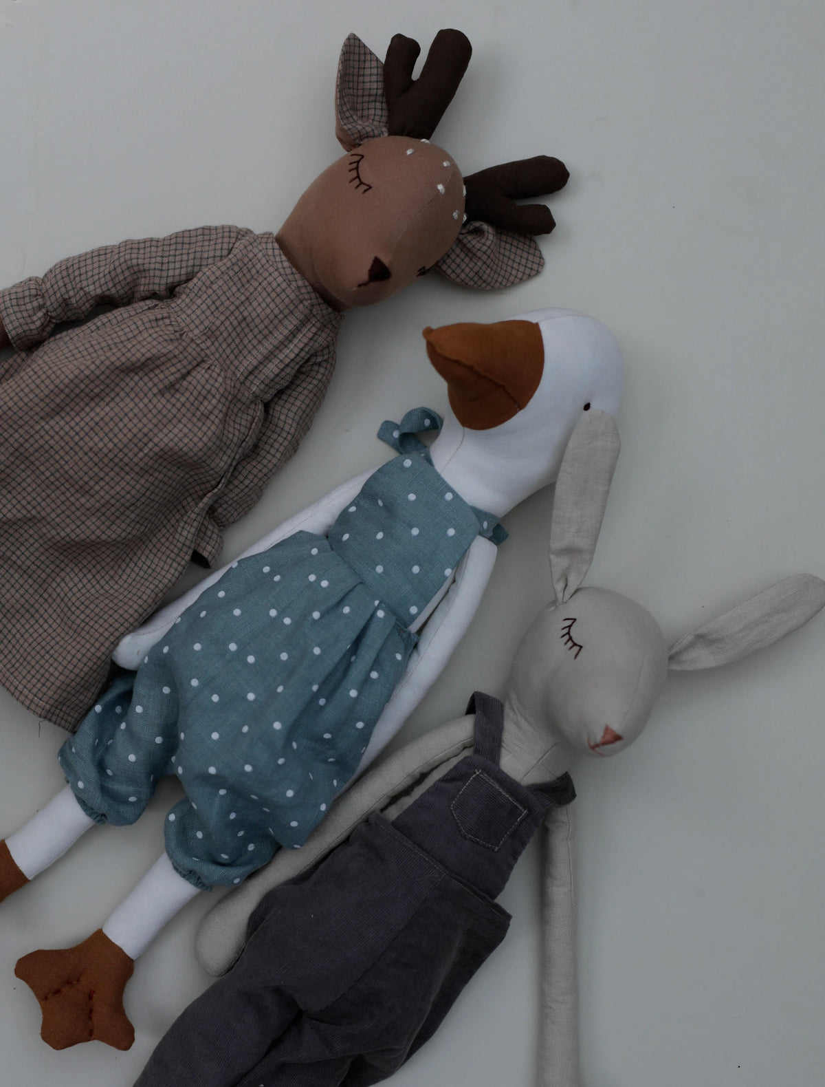 Hare & Bunny Soft Toy Sewing Pattern PDF + Full Tutorial | EFI Friends | 55 cm Heirloom Toy