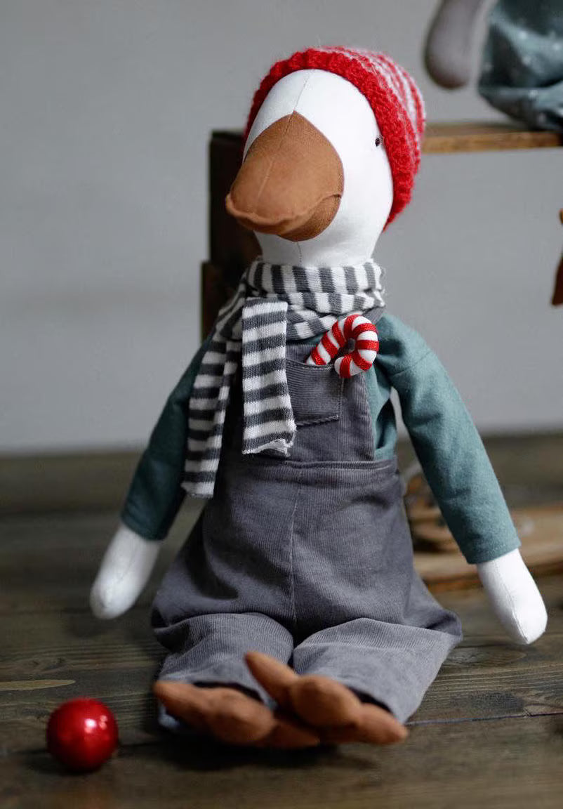 55 cm (22”) Goose Soft Toy PDF Sewing Pattern and Tutorial