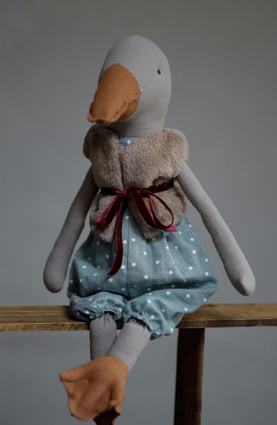 55 cm (22”) Goose Soft Toy PDF Sewing Pattern and Tutorial