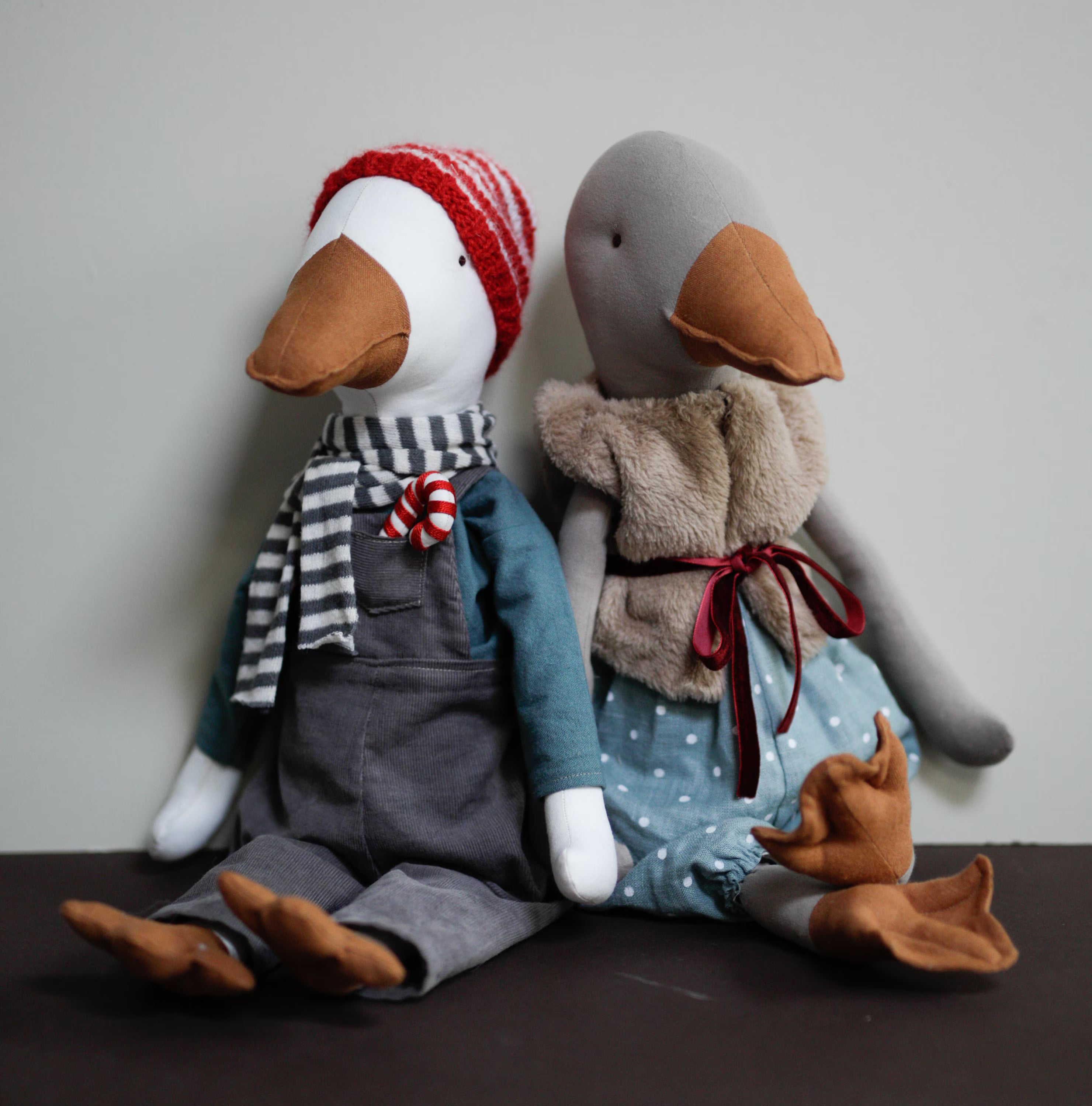 55 cm (22”) Goose Soft Toy PDF Sewing Pattern and Tutorial