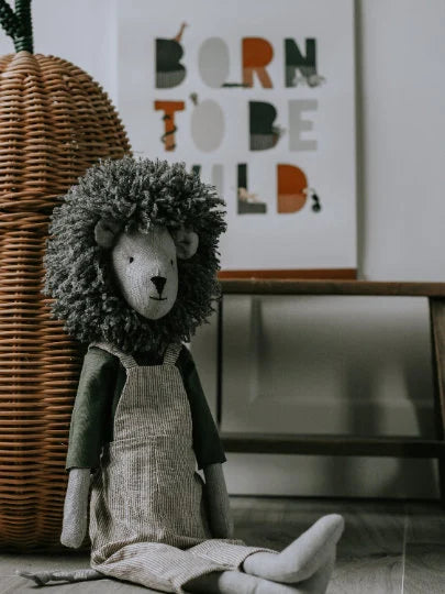 Lion Soft Toy Sewing Pattern PDF + Full Tutorial | EFI Friends | 55 cm Heirloom Toy